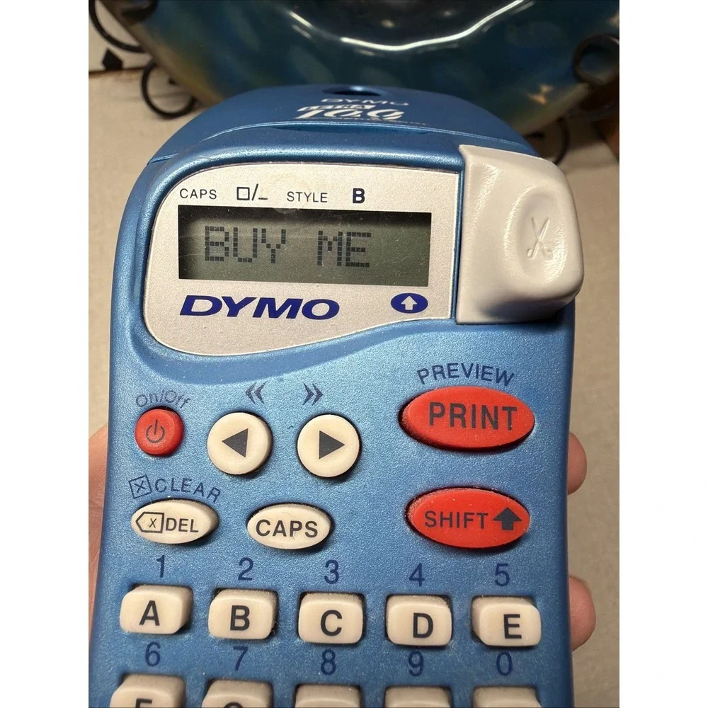Dymo Letra Tag 100 Esselte Electronic Label Maker Handheld Printer Tested Works